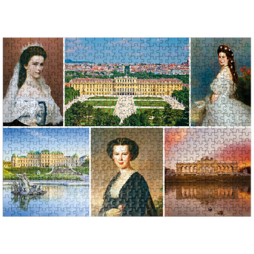 puzzleplate Empress Elisabeth - Sisi - Collage No.2 - Vienna 500 Jigsaw Puzzle