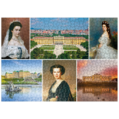 puzzleplate Empress Elisabeth - Sisi - Collage No.2 - Vienna 500 Jigsaw Puzzle