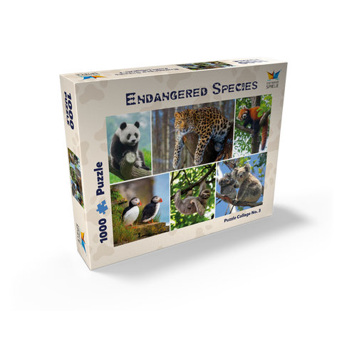 Unique - Endangered species - Collage No. 3 1000 Jigsaw Puzzle box view2