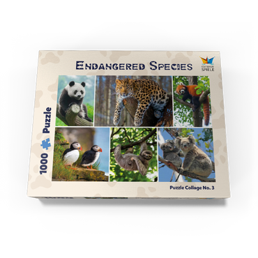 Unique - Endangered species - Collage No. 3 1000 Jigsaw Puzzle box view3