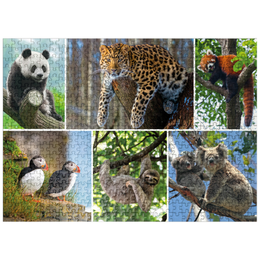 puzzleplate Unique - Endangered species - Collage No. 3 500 Jigsaw Puzzle