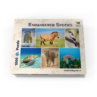 Unique - Endangered species - Collage No. 4 1000 Jigsaw Puzzle box view3