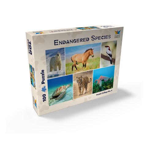 Unique - Endangered species - Collage No. 4 100 Jigsaw Puzzle box view2