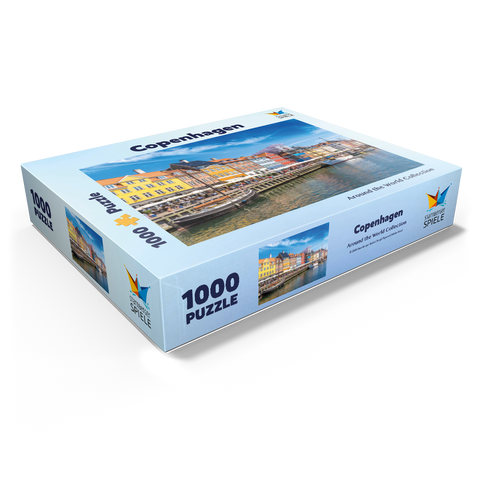 Nyhavn in Copenhagen, Denmark 1000 Jigsaw Puzzle box view1