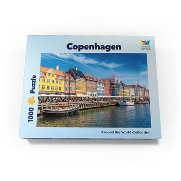 Nyhavn in Copenhagen, Denmark 1000 Jigsaw Puzzle box view3