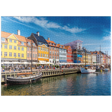 puzzleplate Nyhavn in Copenhagen, Denmark 1000 Jigsaw Puzzle