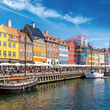 Nyhavn in Copenhagen, Denmark 100 Jigsaw Puzzle 3D Modell