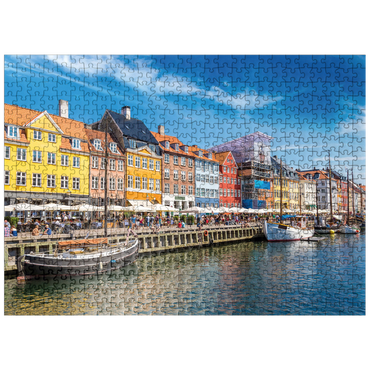 puzzleplate Nyhavn in Copenhagen, Denmark 500 Jigsaw Puzzle