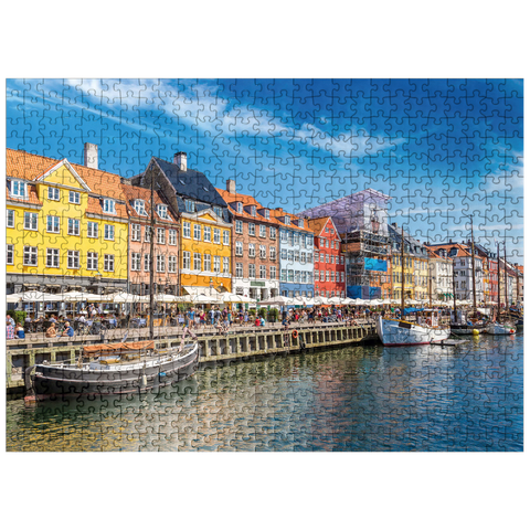 puzzleplate Nyhavn in Copenhagen, Denmark 500 Jigsaw Puzzle