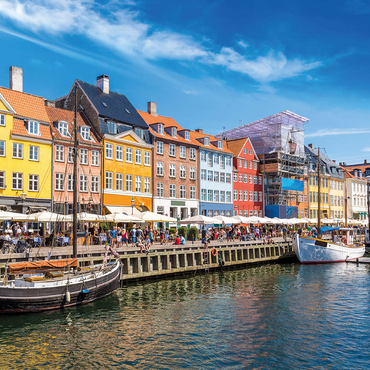 Nyhavn in Copenhagen, Denmark 500 Jigsaw Puzzle 3D Modell