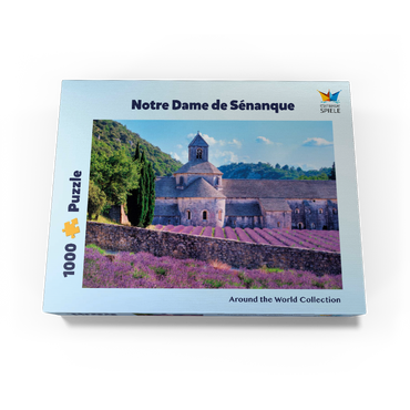 Notre Dame de Sénanque, Gordes, Provence, France 1000 Jigsaw Puzzle box view3