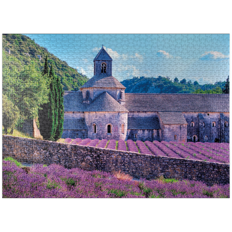 puzzleplate Notre Dame de Sénanque, Gordes, Provence, France 1000 Jigsaw Puzzle