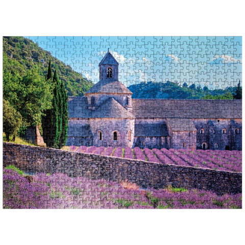 puzzleplate Notre Dame de Sénanque, Gordes, Provence, France 500 Jigsaw Puzzle