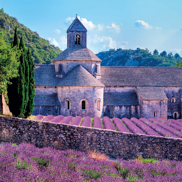 Notre Dame de Sénanque, Gordes, Provence, France 500 Jigsaw Puzzle 3D Modell