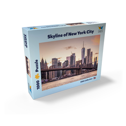 Skyline of New York City at sunset, USA 1000 Jigsaw Puzzle box view2