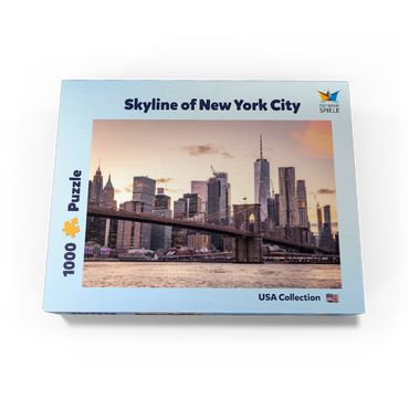 Skyline of New York City at sunset, USA 1000 Jigsaw Puzzle box view3