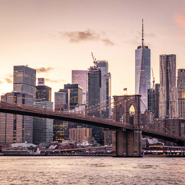 Skyline of New York City at sunset, USA 500 Jigsaw Puzzle 3D Modell