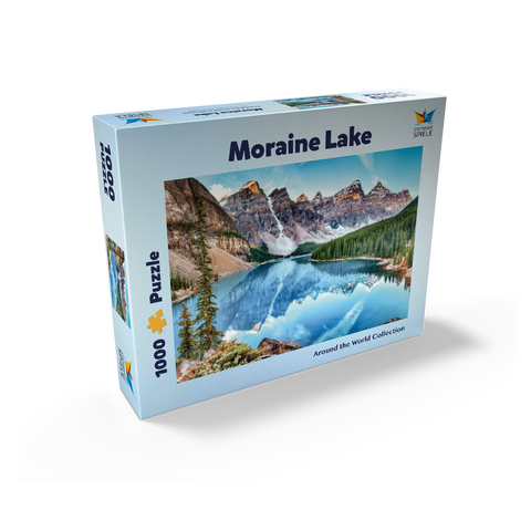 Moraine Lake - Panorama in Banff National Park, Alberta, Canada 1000 Jigsaw Puzzle box view2