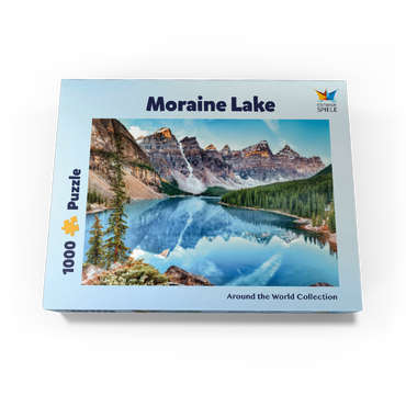 Moraine Lake - Panorama in Banff National Park, Alberta, Canada 1000 Jigsaw Puzzle box view3