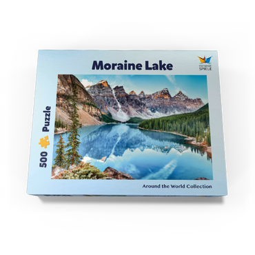 Moraine Lake - Panorama in Banff National Park, Alberta, Canada 500 Jigsaw Puzzle box view3