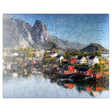 puzzleplate Lofoten Islands in Norway 100 Jigsaw Puzzle