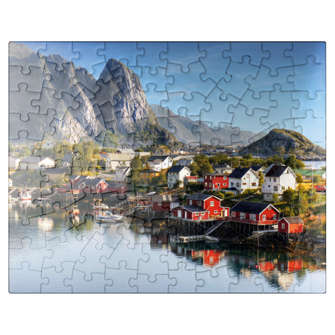 puzzleplate Lofoten Islands in Norway 100 Jigsaw Puzzle