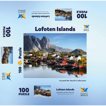 Lofoten Islands in Norway 100 Jigsaw Puzzle box 3D Modell