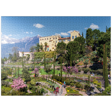 puzzleplate Trauttmansdorff Castle in Merano, South Tyrol, Italy 1000 Jigsaw Puzzle