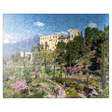 puzzleplate Trauttmansdorff Castle in Merano, South Tyrol, Italy 100 Jigsaw Puzzle