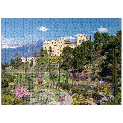 puzzleplate Trauttmansdorff Castle in Merano, South Tyrol, Italy 500 Jigsaw Puzzle