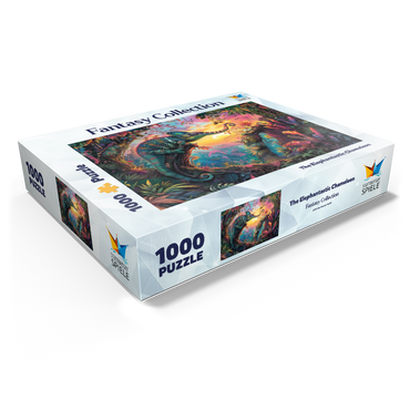 The fantastic elephant chameleon - fantasy animal in a colorful jungle 1000 Jigsaw Puzzle box view1