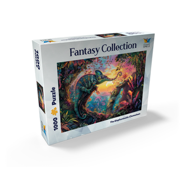 The fantastic elephant chameleon - fantasy animal in a colorful jungle 1000 Jigsaw Puzzle box view2