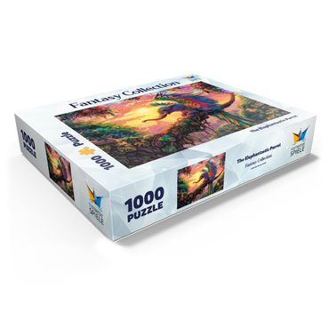 The fantastic elephant parrot - fantasy animal in a colorful jungle 1000 Jigsaw Puzzle box view1