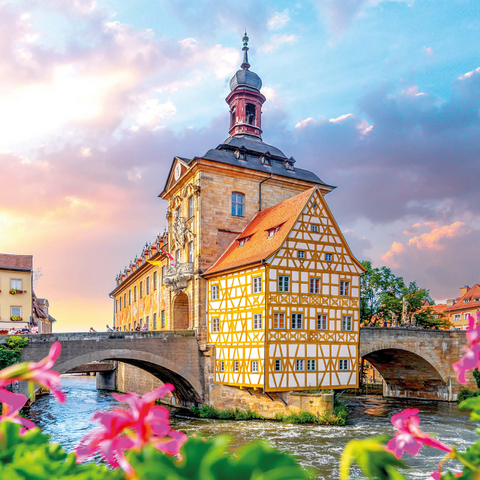 Old Town Hall in Bamberg - World Heritage Site 1000 Jigsaw Puzzle 3D Modell