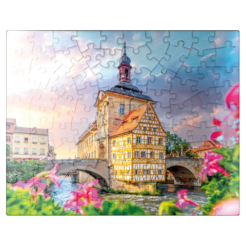 puzzleplate Old Town Hall in Bamberg - World Heritage Site 100 Jigsaw Puzzle