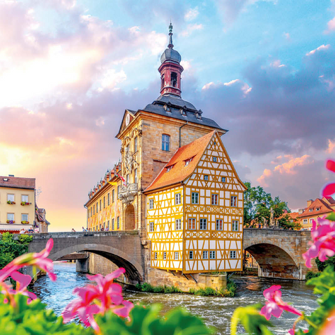 Old Town Hall in Bamberg - World Heritage Site 100 Jigsaw Puzzle 3D Modell