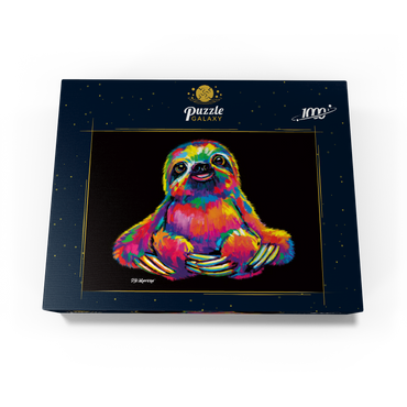 Pop Colors Sloth 1000 Jigsaw Puzzle box view3