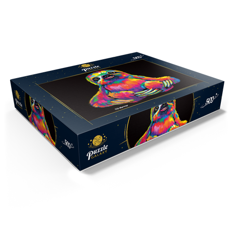 Pop Colors Sloth 500 Jigsaw Puzzle box view1