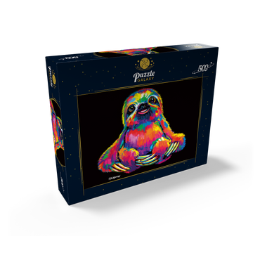 Pop Colors Sloth 500 Jigsaw Puzzle box view2