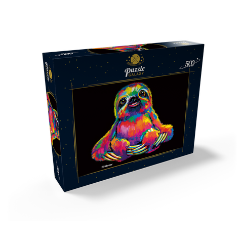 Pop Colors Sloth 500 Jigsaw Puzzle box view2