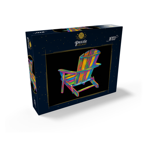 Pop Colors Adirondack Chair 1000 Jigsaw Puzzle box view2