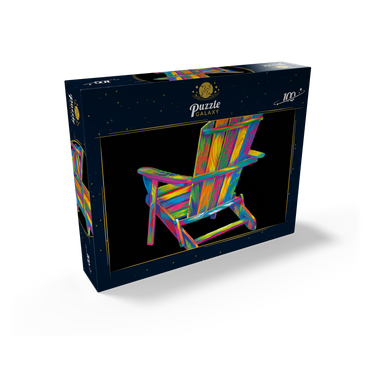 Pop Colors Adirondack Chair 100 Jigsaw Puzzle box view2