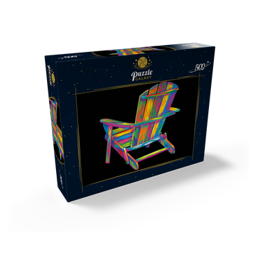 Pop Colors Adirondack Chair 500 Jigsaw Puzzle box view2