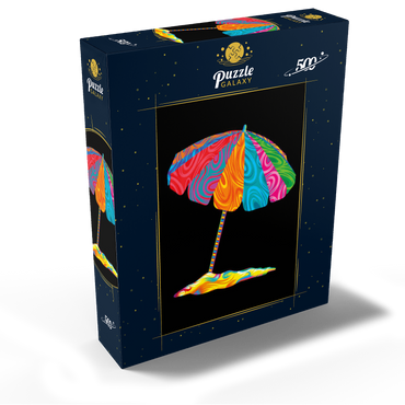 Pop Colors Beach Umbrella 500 Jigsaw Puzzle box view2