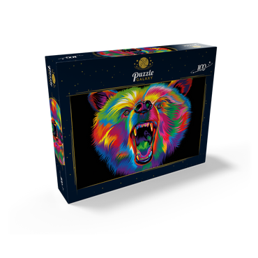 Roaring Black Bear 100 Jigsaw Puzzle box view2