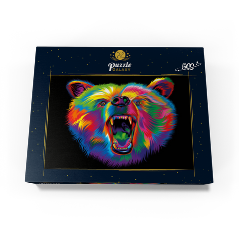 Roaring Black Bear 500 Jigsaw Puzzle box view3