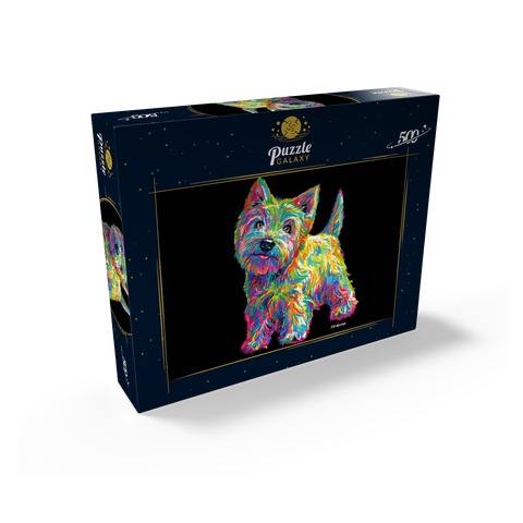 Pop Colors Westie 500 Jigsaw Puzzle box view2