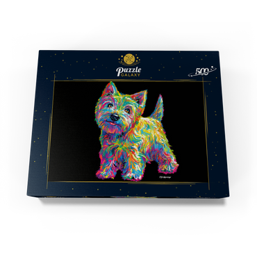 Pop Colors Westie 500 Jigsaw Puzzle box view3