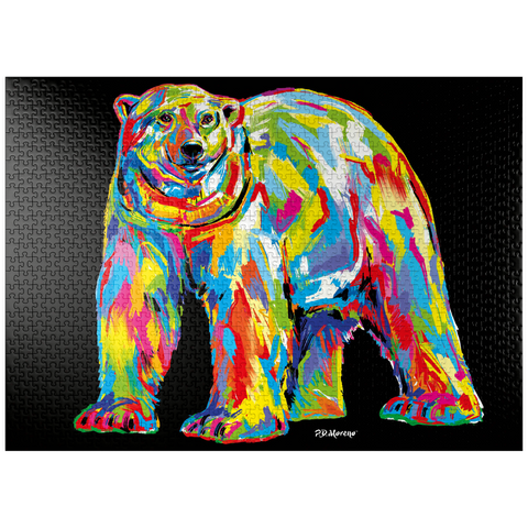 puzzleplate Polar Bear Pop Colors 1000 Jigsaw Puzzle