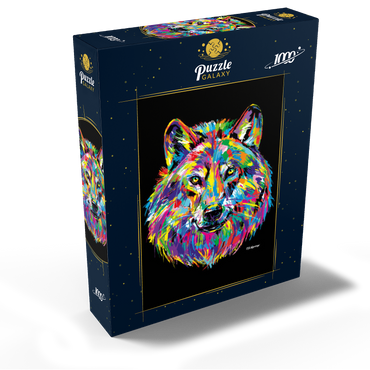 Pop Colors Wolf 1000 Jigsaw Puzzle box view2